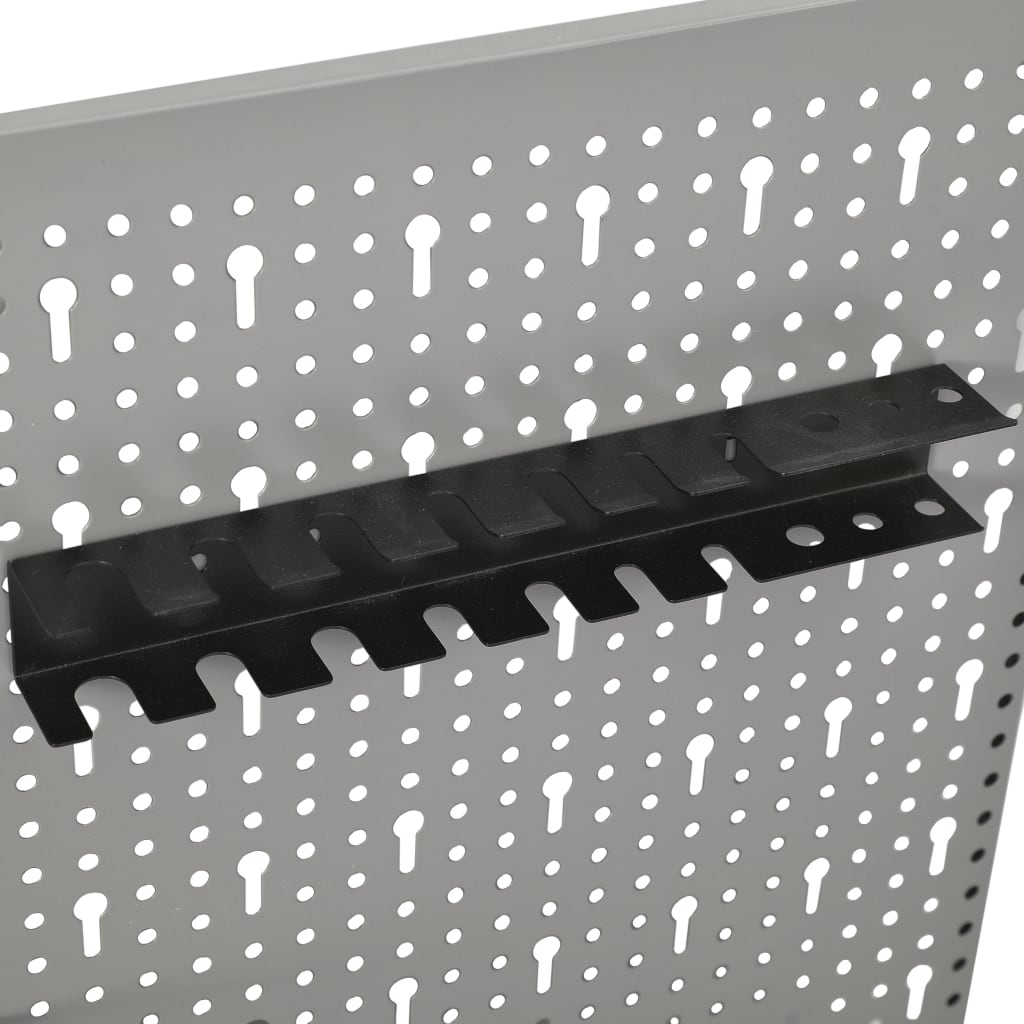 vidaXL Panneaux perforés muraux 4 pcs 40x58 cm Acier