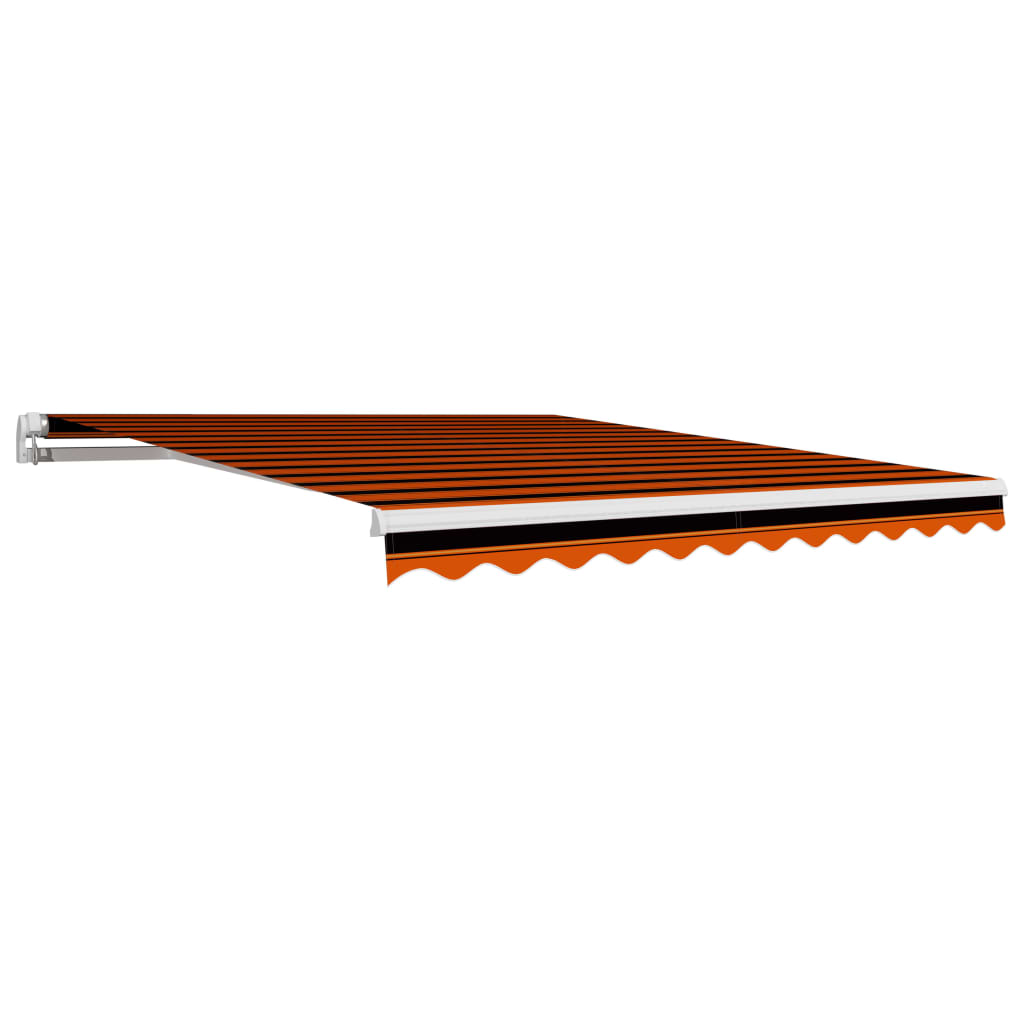vidaXL Toile d'auvent Orange et marron 300x250 cm