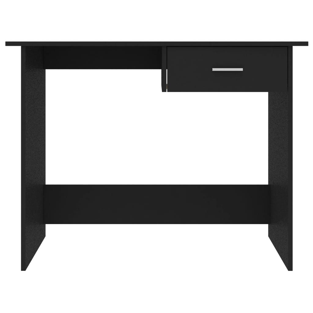 vidaXL Bureau Noir 100 x 50 x 76 cm Aggloméré