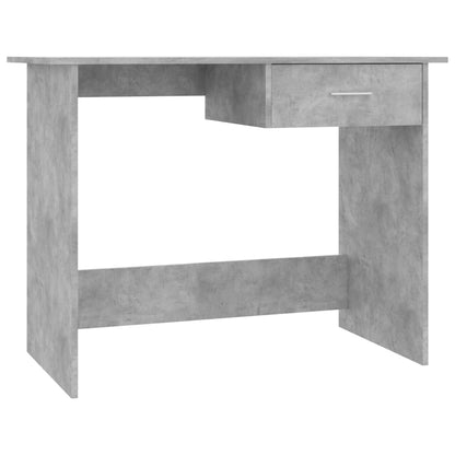 vidaXL Bureau Gris béton 100 x 50 x 76 cm Aggloméré