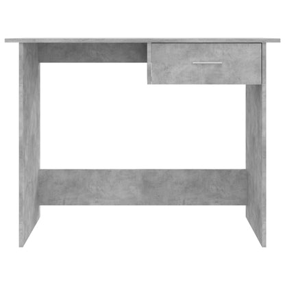 vidaXL Bureau Gris béton 100 x 50 x 76 cm Aggloméré