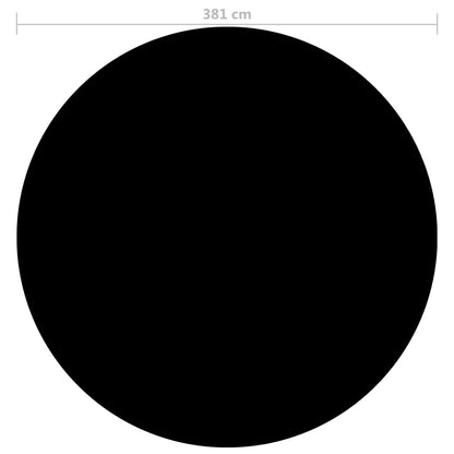 vidaXL Couverture de piscine Noir 381 cm PE