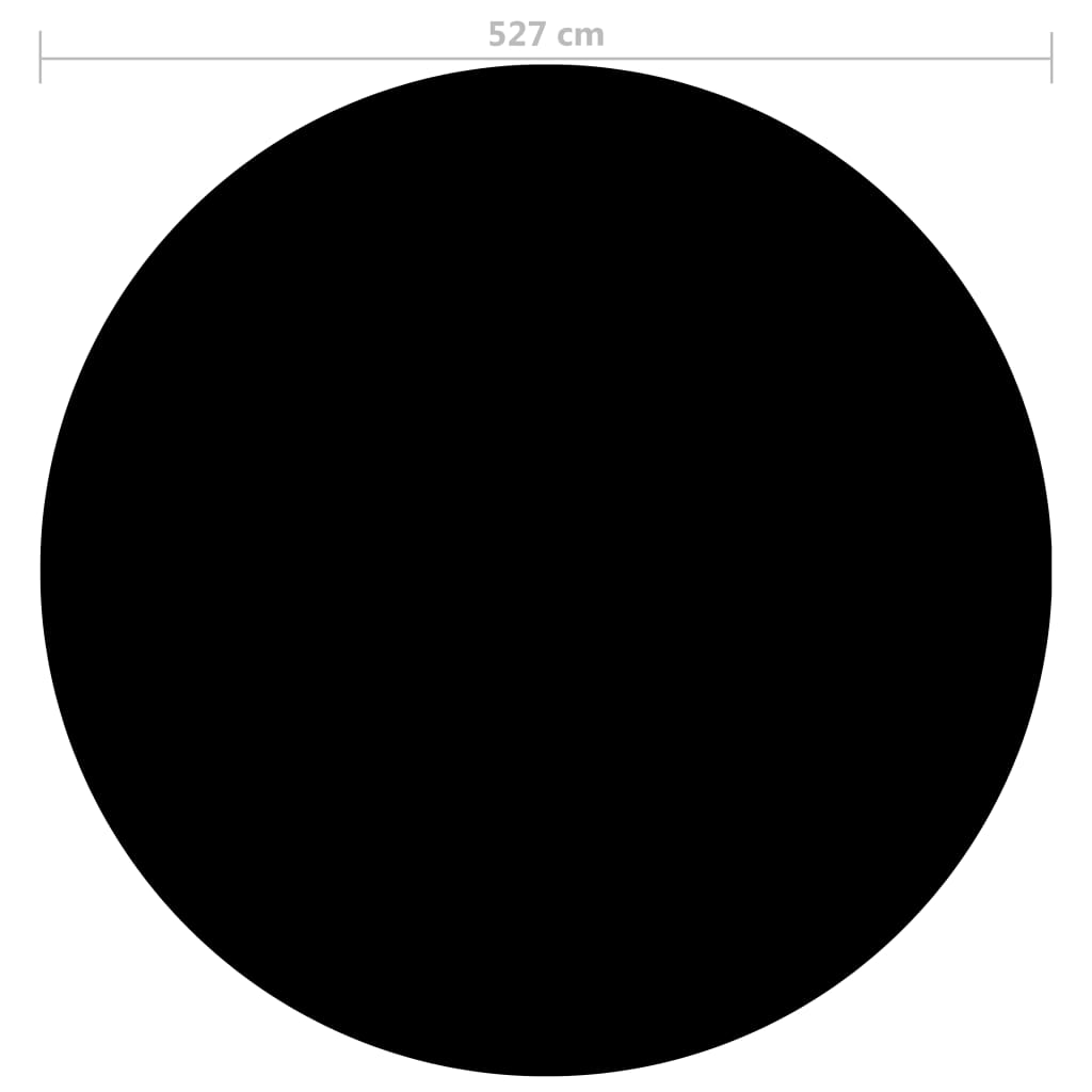 vidaXL Couverture de piscine Noir 527 cm PE