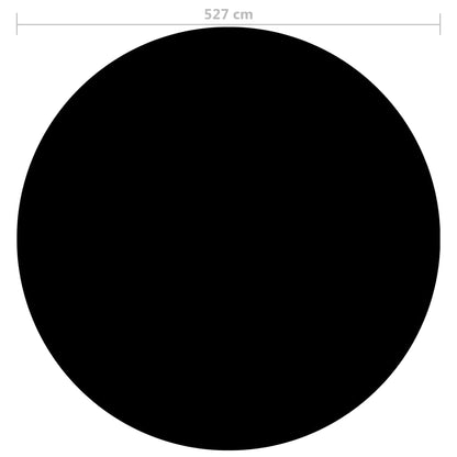 vidaXL Couverture de piscine Noir 527 cm PE