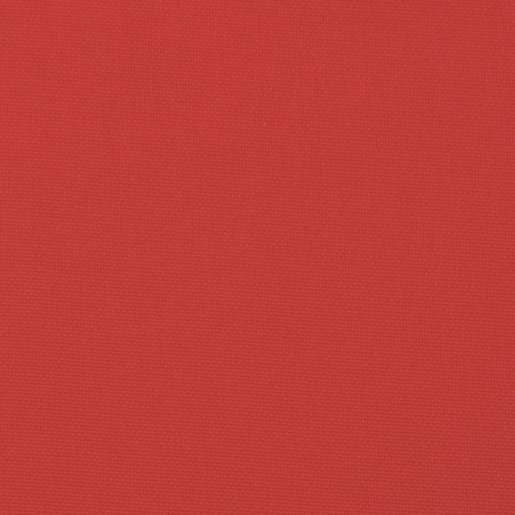 vidaXL Coussins de chaise de jardin à dossier bas lot de 4 rouge