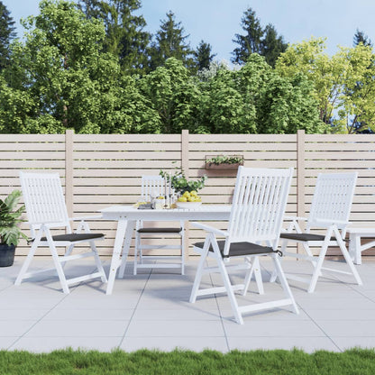 vidaXL Coussins de chaise de jardin 4 pcs anthracite 40x40x3 cm