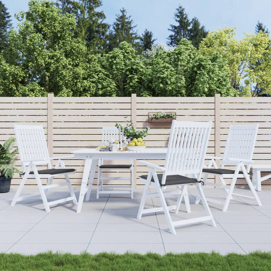 vidaXL Coussins de chaise de jardin 4 pcs anthracite 40x40x3 cm