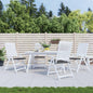 vidaXL Coussins de chaise de jardin 4 pcs anthracite 40x40x3 cm