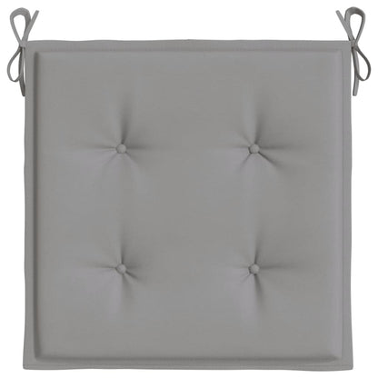 vidaXL Coussins de chaise de jardin 2 pcs gris 50x50x3 cm tissu oxford