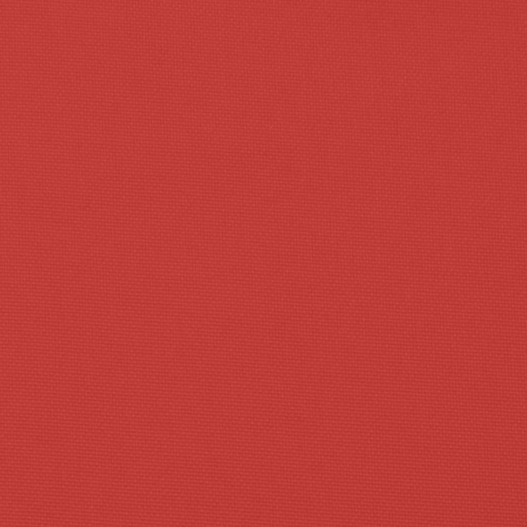 vidaXL Coussins de chaise de jardin 2 pcs rouge 50x50x3cm tissu oxford
