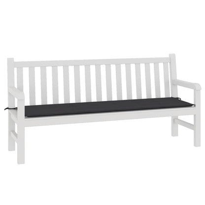 vidaXL Coussin de banc de jardin noir 180x50x3 cm tissu oxford