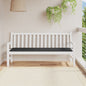 vidaXL Coussin de banc de jardin noir 180x50x3 cm tissu oxford