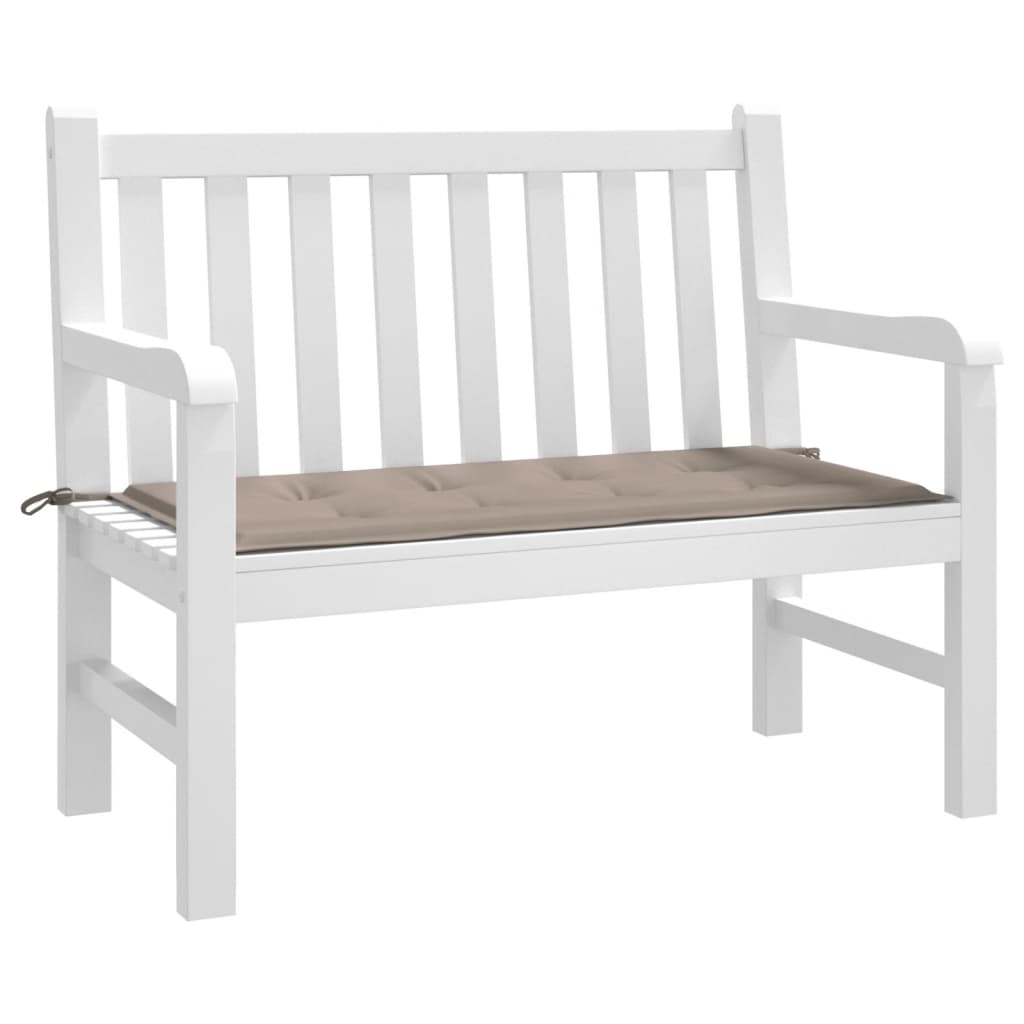 vidaXL Coussin de banc de jardin taupe 100x50x3 cm tissu oxford