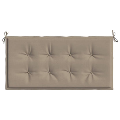 vidaXL Coussin de banc de jardin taupe 100x50x3 cm tissu oxford