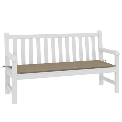vidaXL Coussin de banc de jardin taupe 150x50x3 cm tissu oxford
