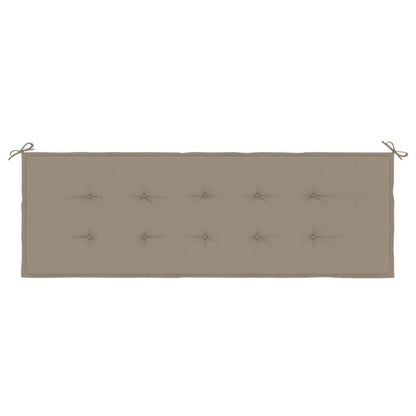 vidaXL Coussin de banc de jardin taupe 150x50x3 cm tissu oxford