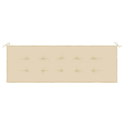 vidaXL Coussin de banc de jardin beige 150x50x3 cm tissu oxford