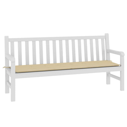 vidaXL Coussin de banc de jardin beige 180x50x3 cm tissu oxford