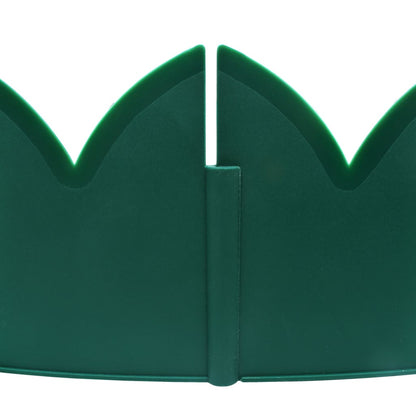 vidaXL Bordures de jardin 10 pcs Vert 65x15 cm PP