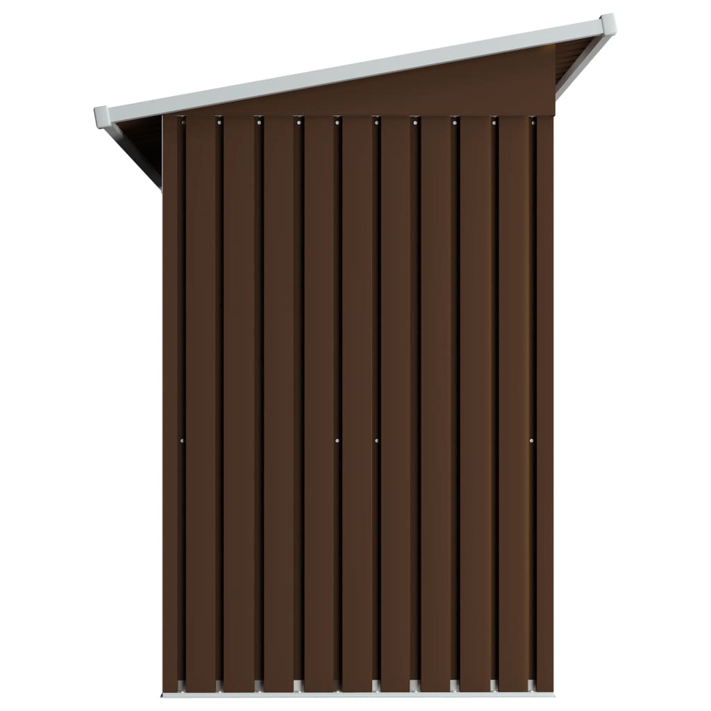 vidaXL Abri de stockage pour jardin Marron 194x121x181 cm Acier