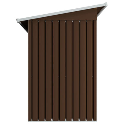 vidaXL Abri de stockage pour jardin Marron 194x121x181 cm Acier