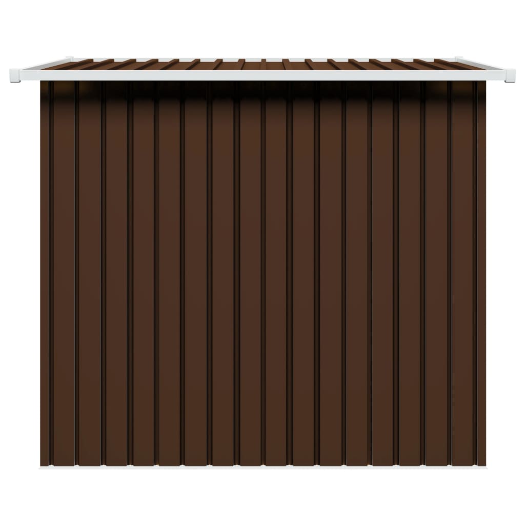 vidaXL Abri de stockage pour jardin Marron 194x121x181 cm Acier