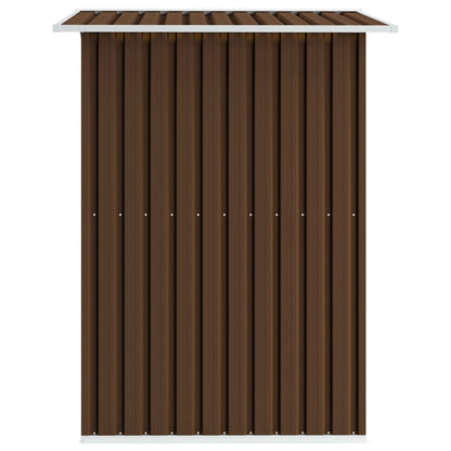 vidaXL Abri de stockage pour jardin Marron 204x132x186 cm Acier