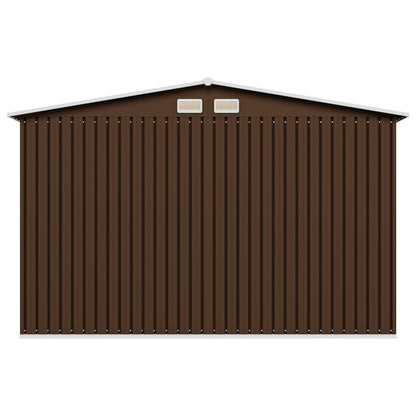 vidaXL Abri de stockage pour jardin Marron 257x205x178 cm Acier