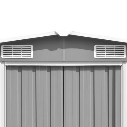 vidaXL Abri de jardin Gris 257x779x181 cm Acier galvanisé