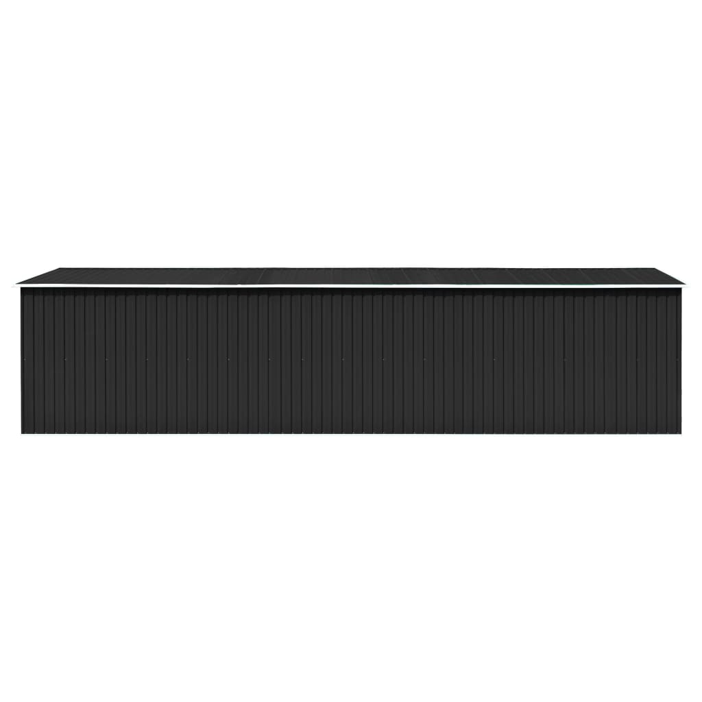 vidaXL Abri de jardin Anthracite 257x779x181 cm Acier galvanisé