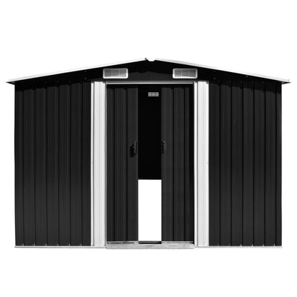 vidaXL Abri de jardin Anthracite 257x990x181 cm Acier galvanisé