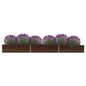 vidaXL Lit surélevé de jardin Acier galvanisé 480x80x45 cm Marron
