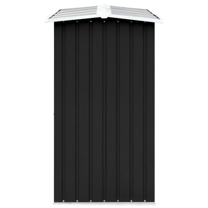 vidaXL Abri de stockage à bois Acier galvanisé 330x92x153cm Anthracite