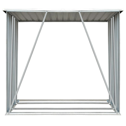 vidaXL Abri de stockage de bois Acier galvanisé 163x83x154 cm Vert