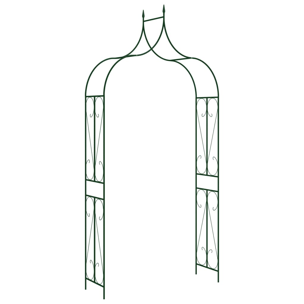 vidaXL Voûte de jardin Vert foncé 120x38x258 cm Fer