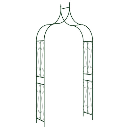 vidaXL Voûte de jardin Vert foncé 120x38x258 cm Fer