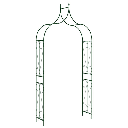 vidaXL Voûte de jardin Vert foncé 120x38x258 cm Fer