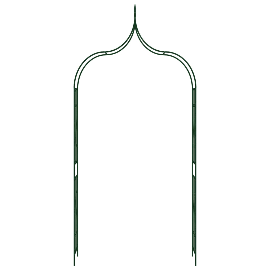 vidaXL Voûte de jardin Vert foncé 120x38x258 cm Fer