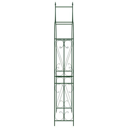vidaXL Voûte de jardin Vert foncé 120x38x258 cm Fer