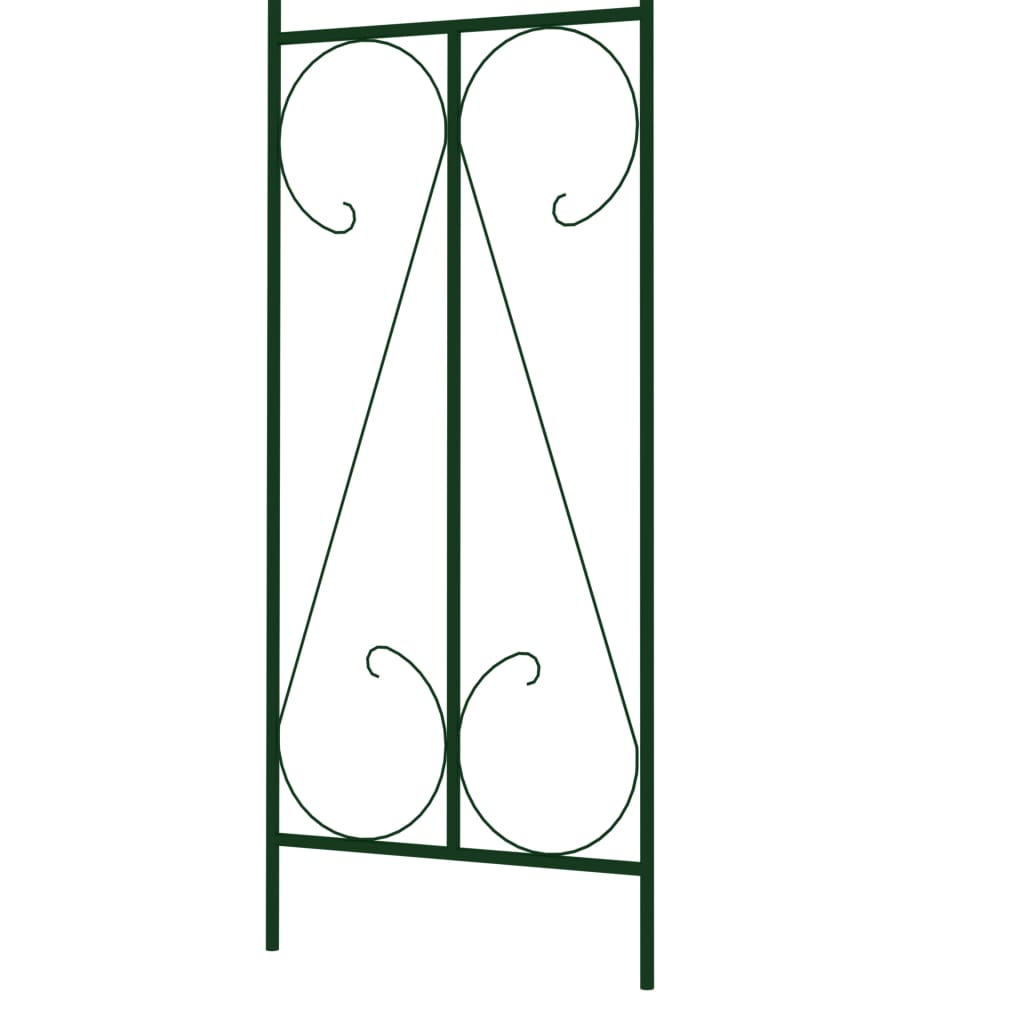 vidaXL Voûte de jardin Vert foncé 120x38x258 cm Fer