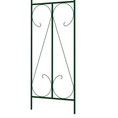 vidaXL Voûte de jardin Vert foncé 120x38x258 cm Fer