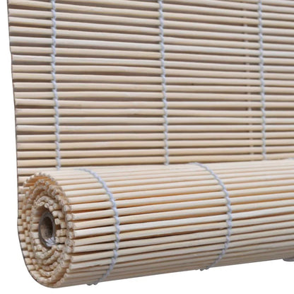 vidaXL Stores à rouleau Bambou naturel 2 pcs 120x160 cm
