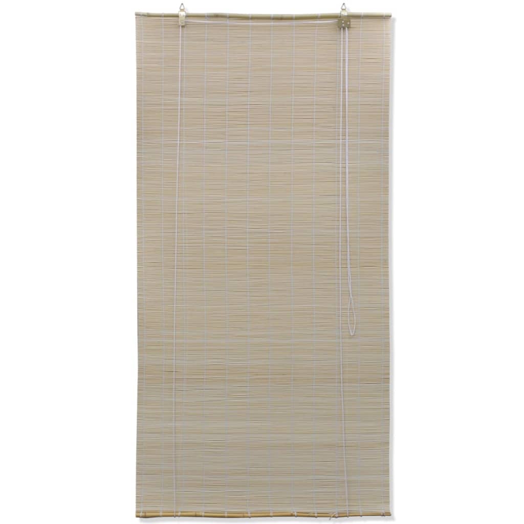 vidaXL Stores à rouleau Bambou naturel 4 pcs 120x160 cm