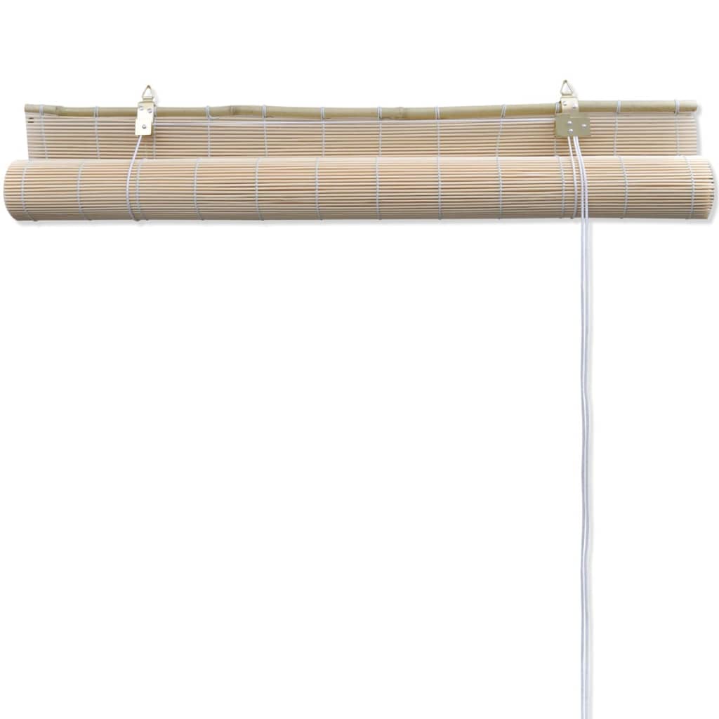vidaXL Stores à rouleau Bambou naturel 4 pcs 120x160 cm