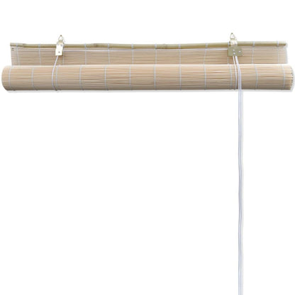 vidaXL Stores à rouleau Bambou naturel 4 pcs 120x160 cm