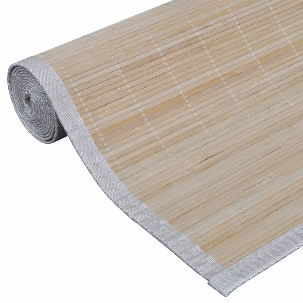 vidaXL Tapis rectangulaires Bambou naturel 2 pcs 120x180 cm
