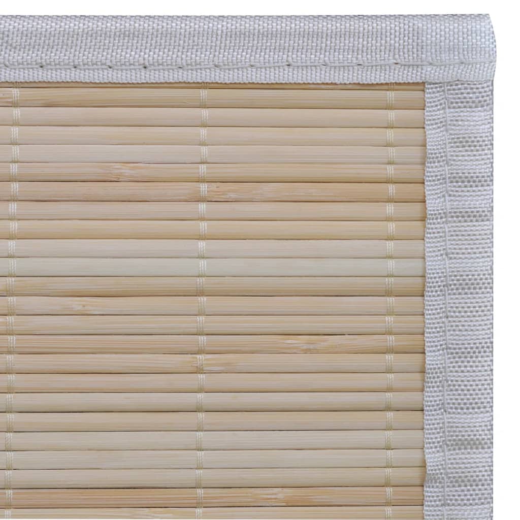 vidaXL Tapis rectangulaires Bambou naturel 2 pcs 120x180 cm