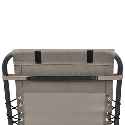 vidaXL Appui-tête de chaise longue Taupe 40x7,5x15 cm Textilène