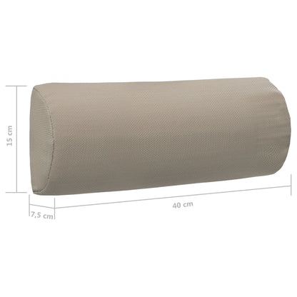 vidaXL Appui-tête de chaise longue Taupe 40x7,5x15 cm Textilène