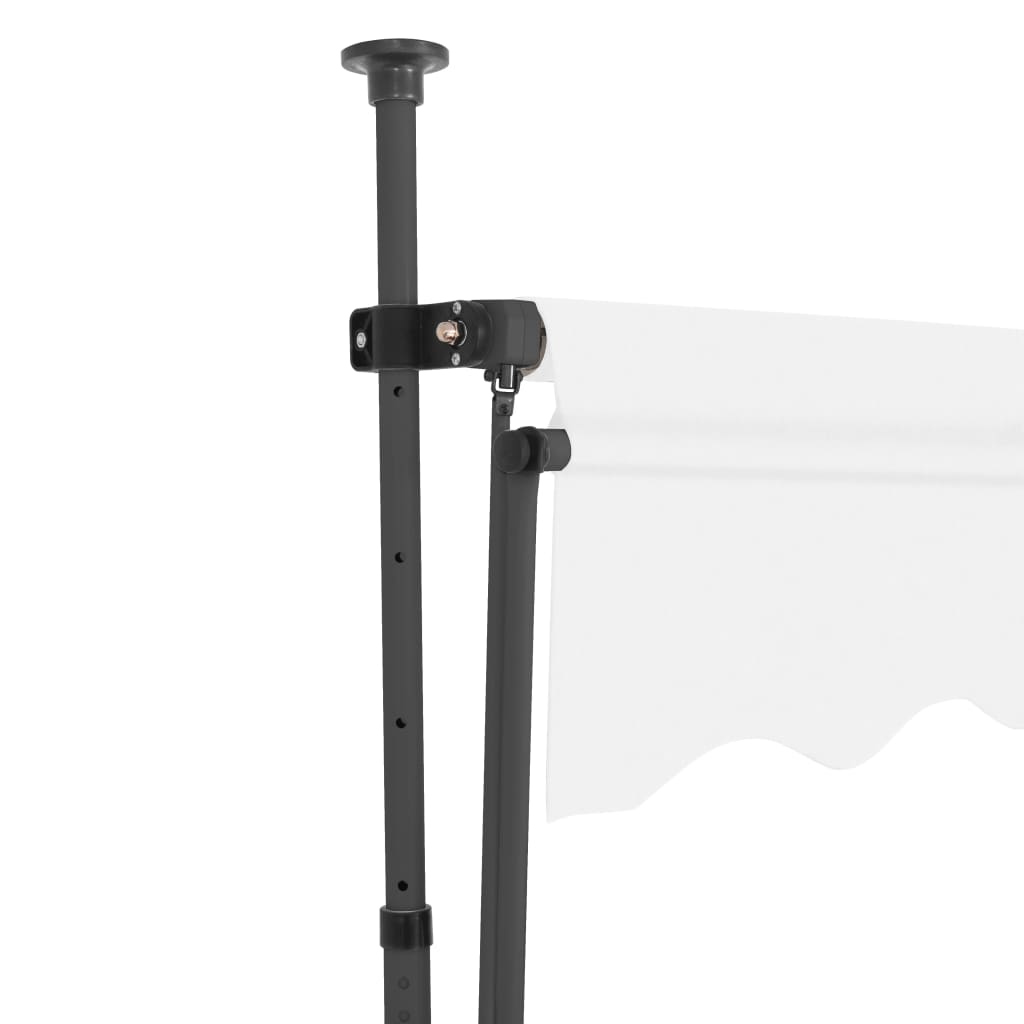 vidaXL Auvent manuel rétractable avec LED 250 cm Crème